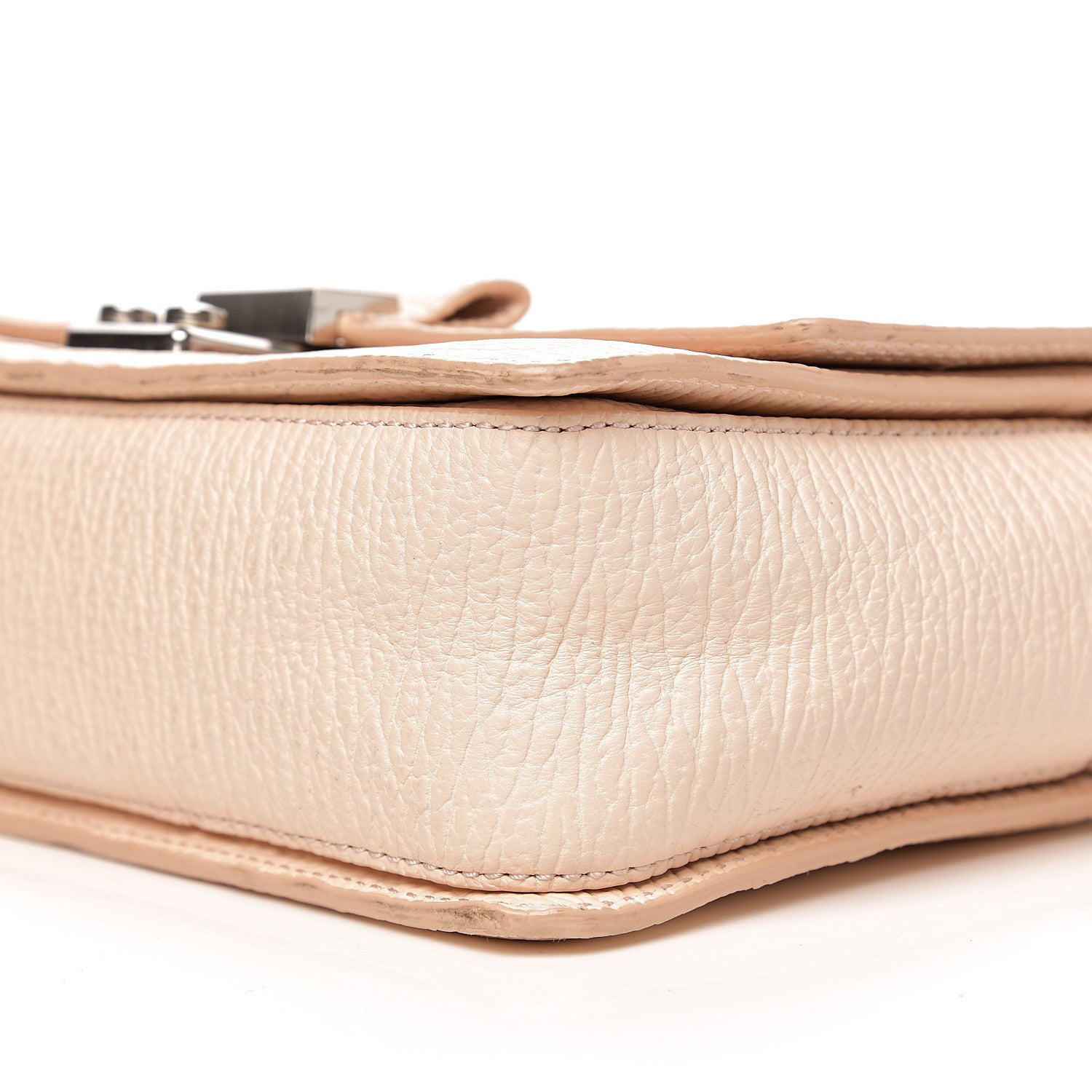 3.1 Phillip Lim 3.1 Textured Calfskin Mini Pashli Messenger White Peach 7 of 8