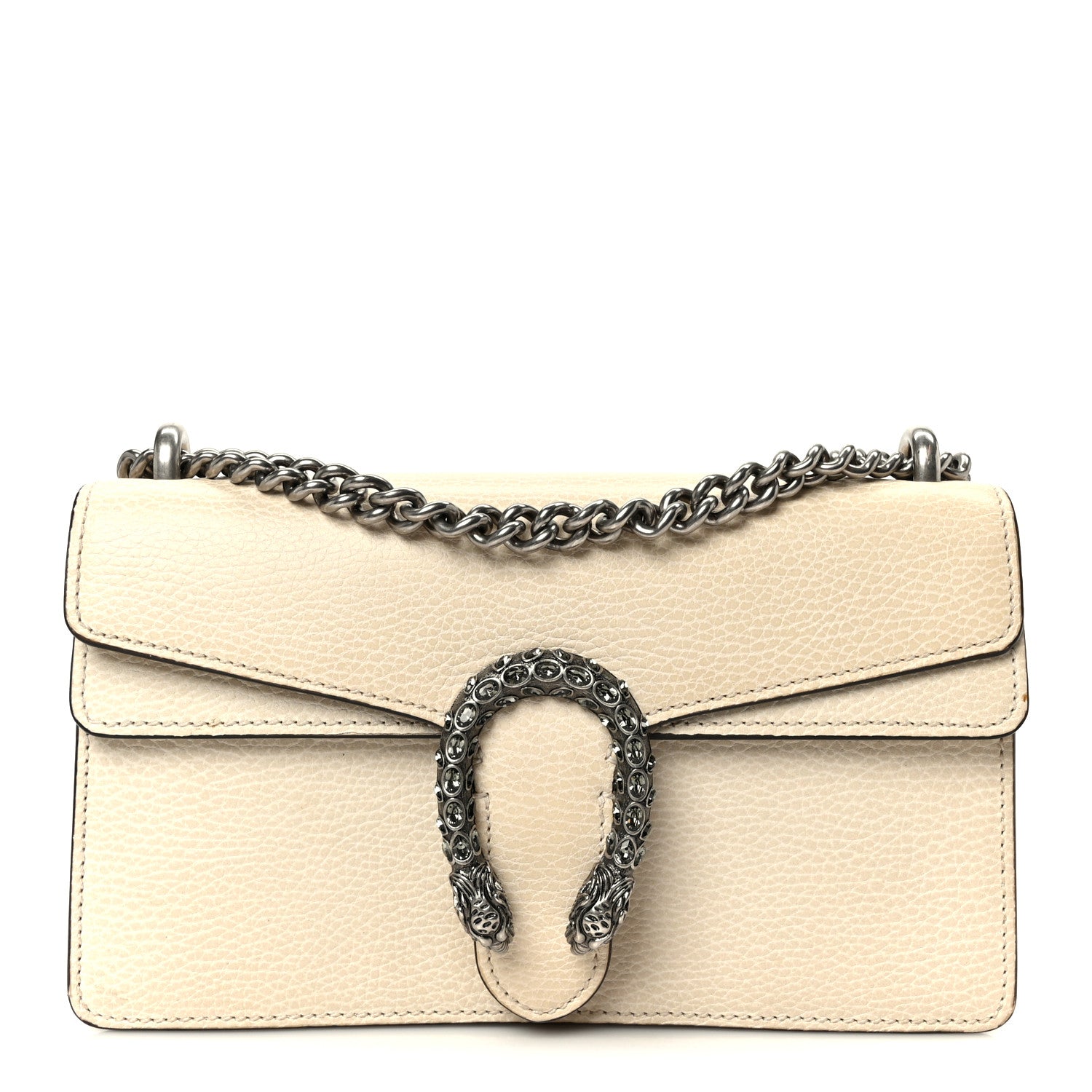 Gucci Dollar Calfskin Crystal Small Dionysus Shoulder Bag Mystic White 1 of 13