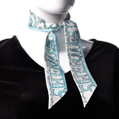 Hermes Silk Alphabet Twilly 2 of 3