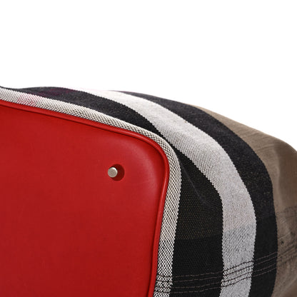 Burberry Canvas Mega Check Medium Ashby Hobo Cadmium Red 14 of 15