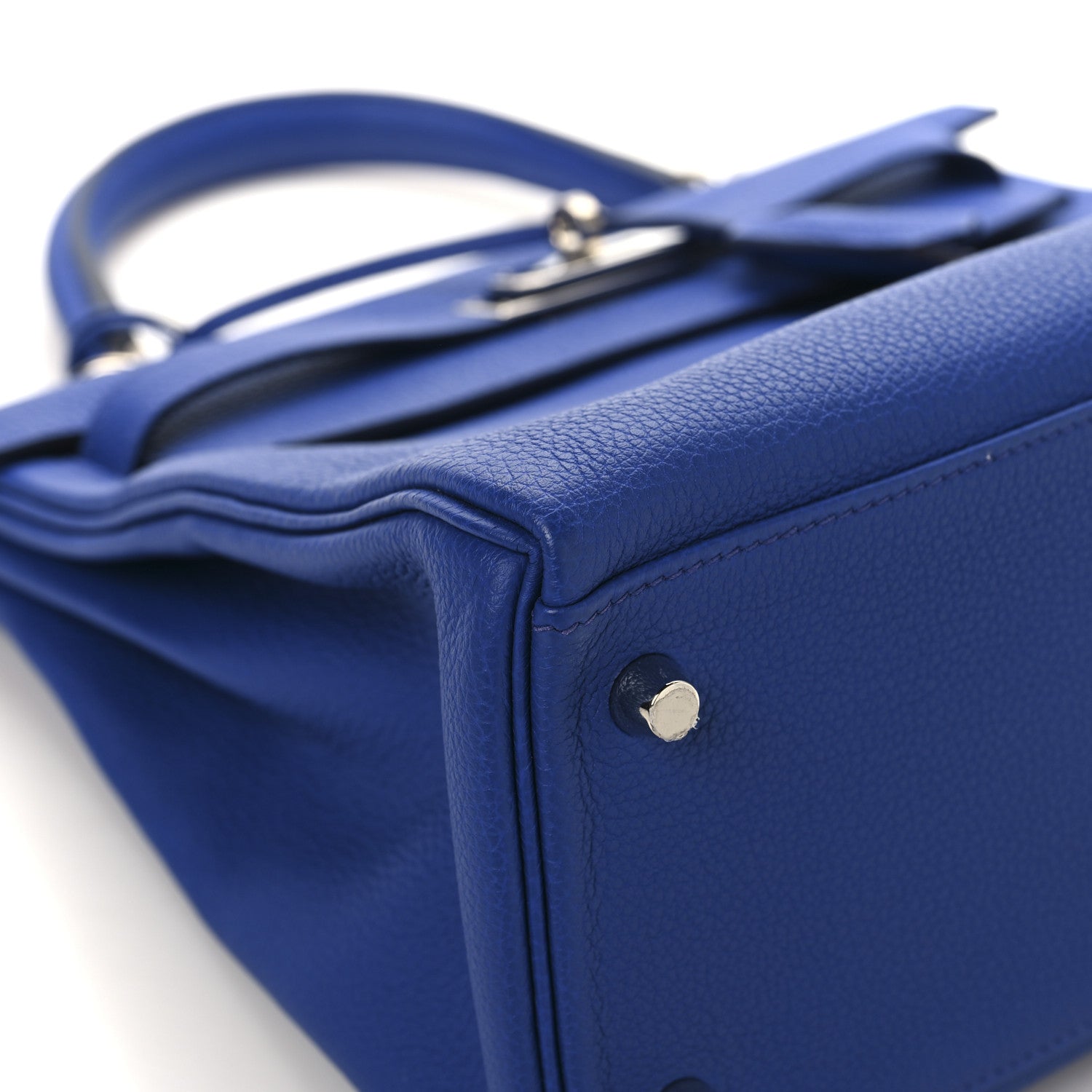 Hermes Togo Kelly Retourne 28 Bleu Royal 9 of 12