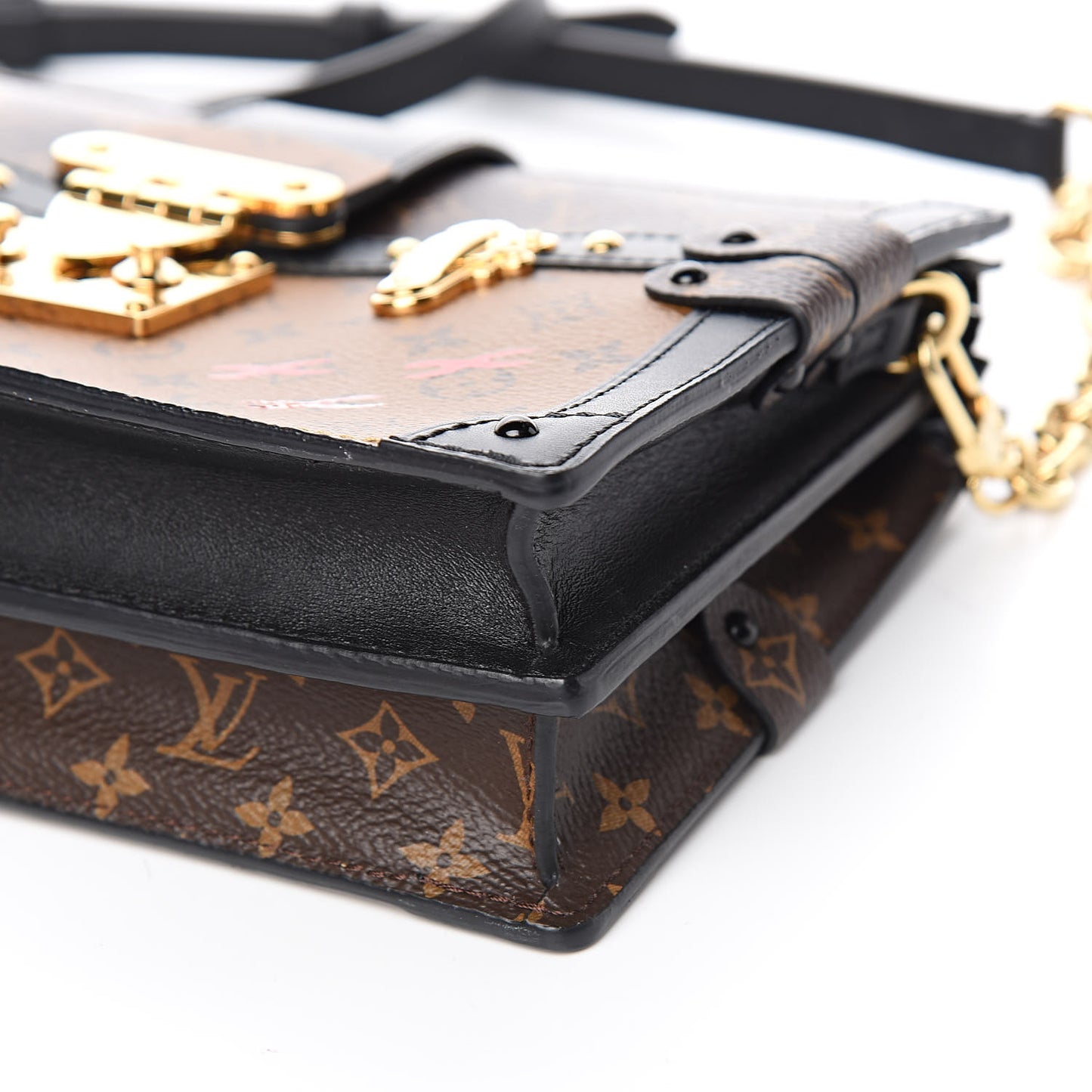 Reverse Monogram Trunk Clutch