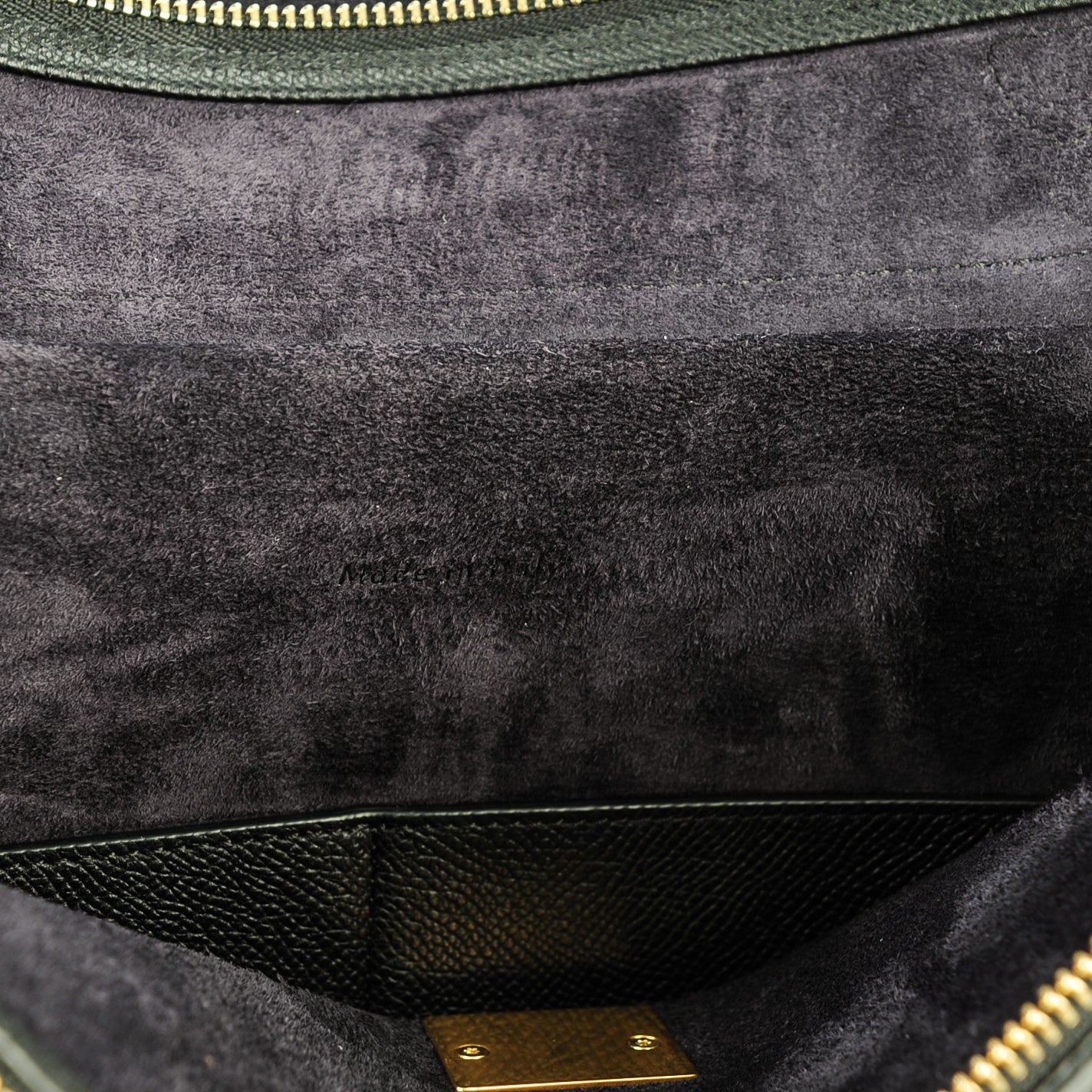 Baby Grained Calfskin Mini Belt Bag Black