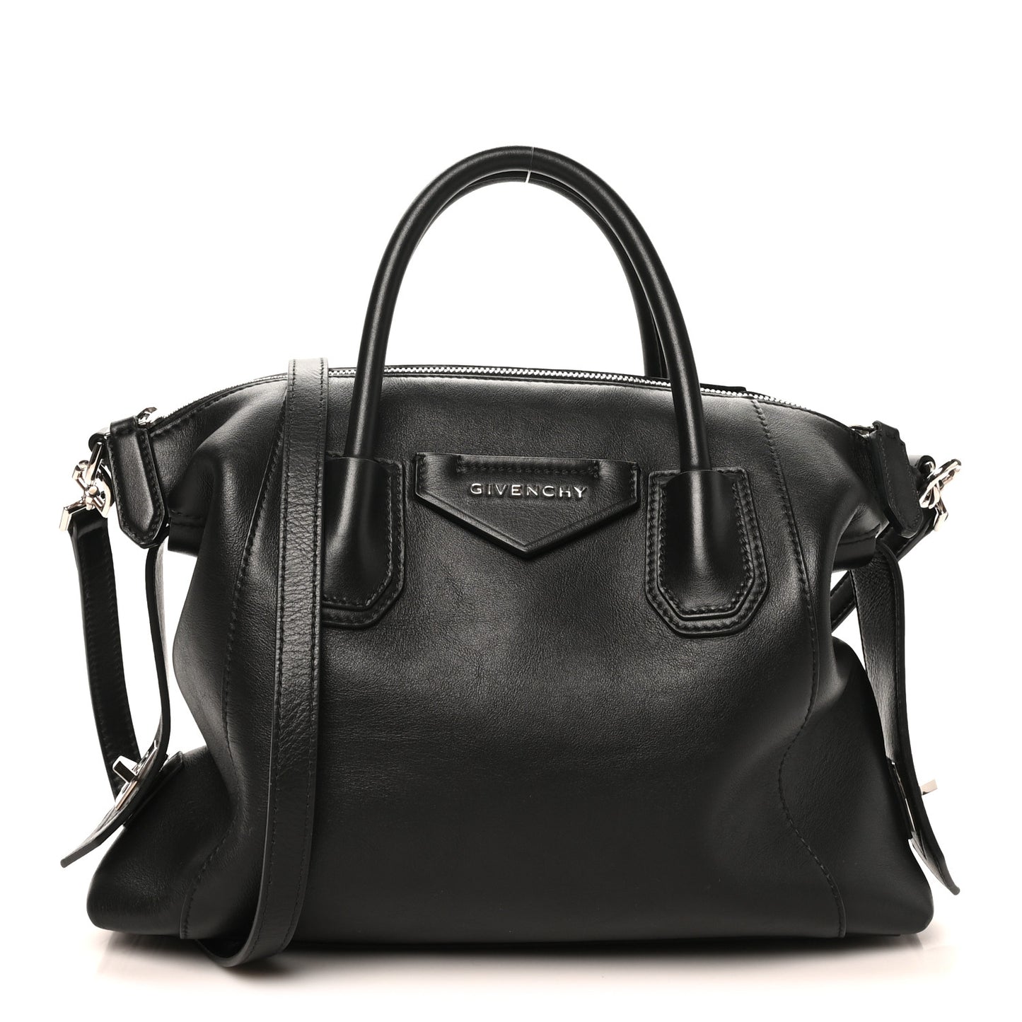 Smooth Calfskin Small Soft Antigona Black