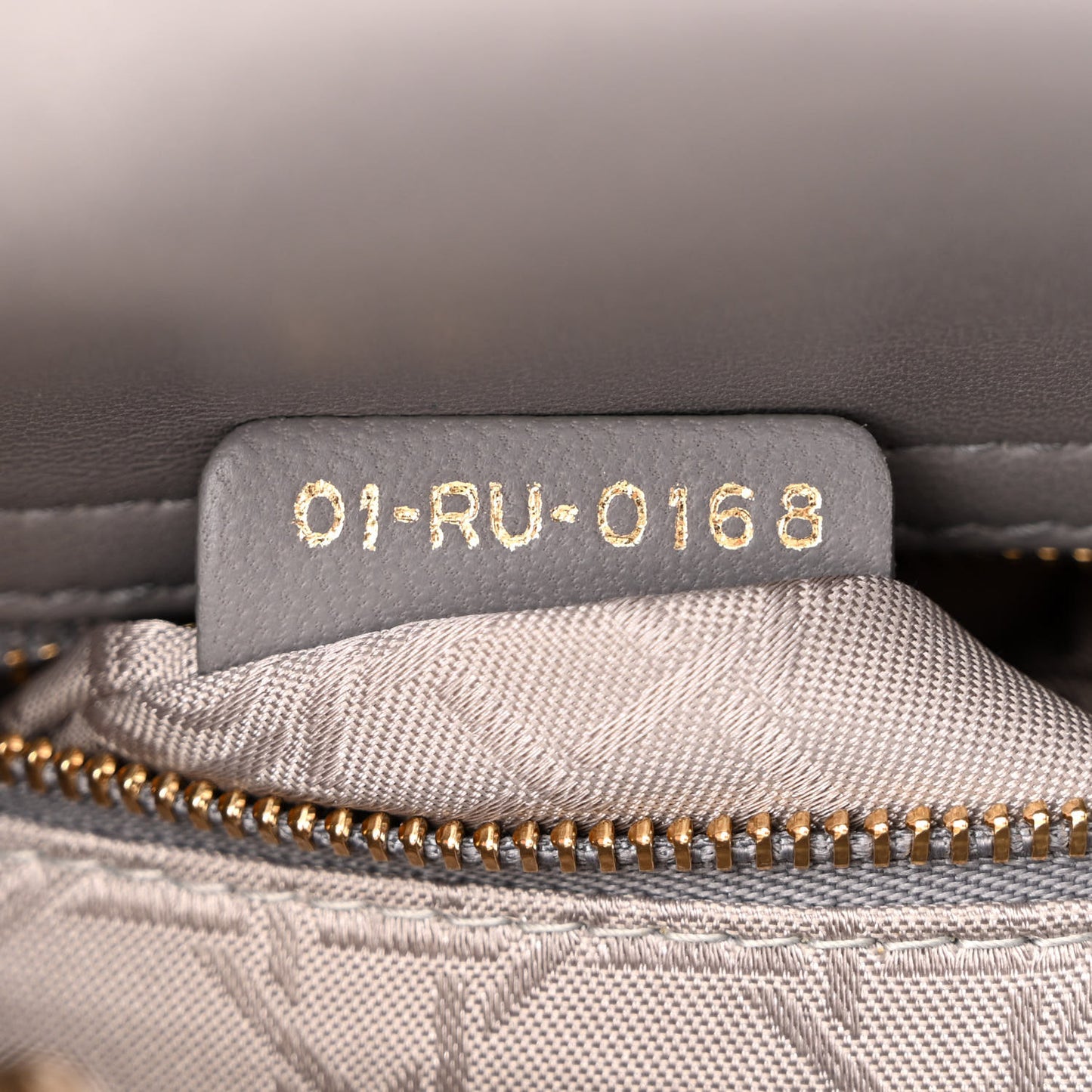Lambskin Cannage Small Lucky Badges My Lady Dior Grey