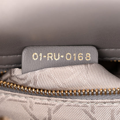 Christian Dior Lambskin Cannage Small Lucky Badges My Lady Dior Grey 7 of 10