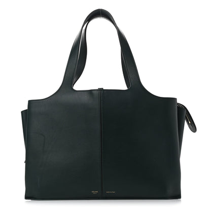 Celine Smooth Calfskin Medium Tri-Fold Bag Bottle Green 1 of 15