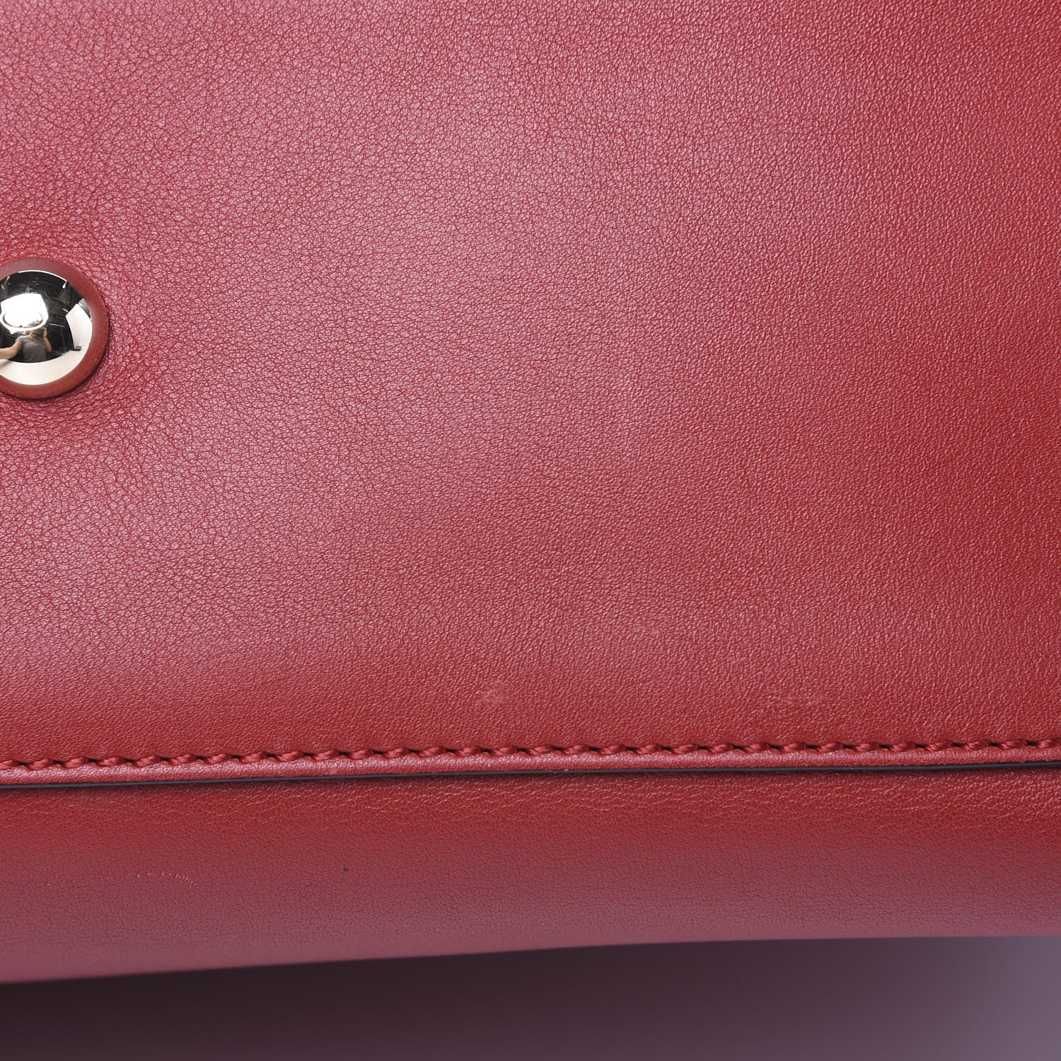 Valentino Garavani Vitello Rockstud Dome Shopper Rosso Valentino 10 of 12