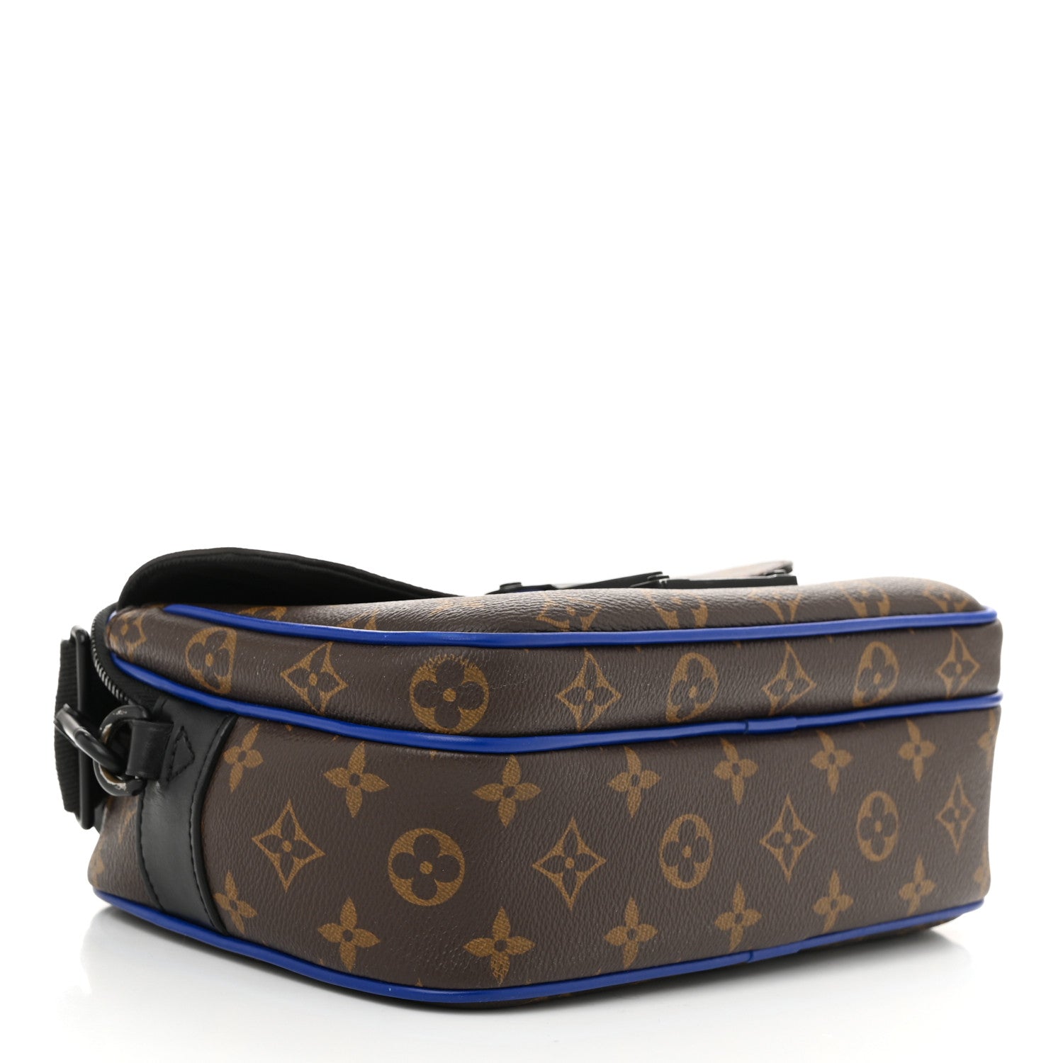Louis Vuitton Monogram Macassar S Lock Messenger Blue 4 of 10
