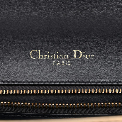 Christian Dior Metallic Patent Micro-Cannage Medium Diorama Flap Bag Gold 6 of 16