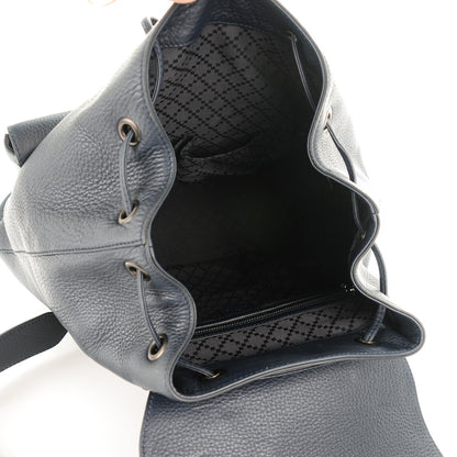 Gucci Calfskin Bamboo Medium Backpack Navy Blue 5 of 7