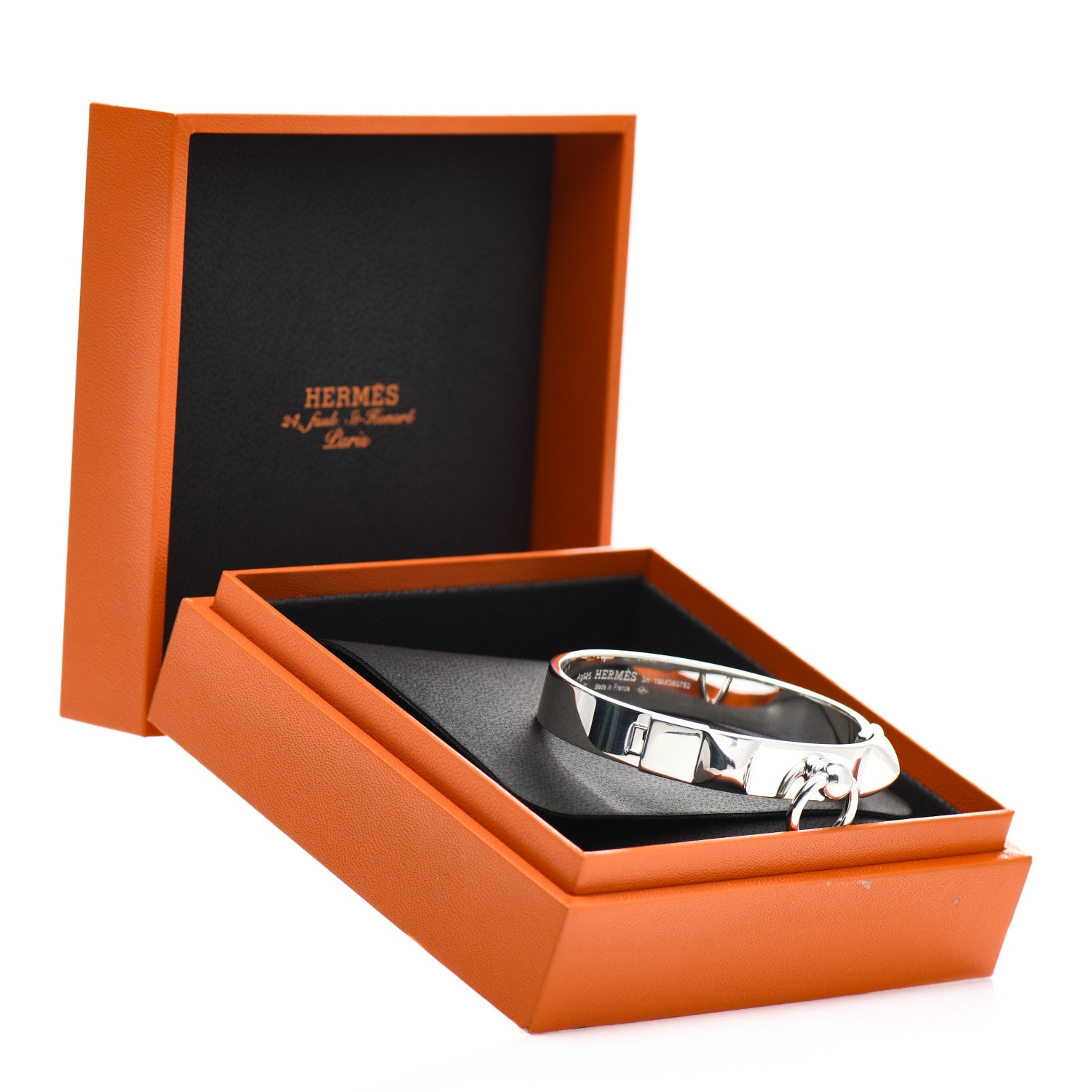 Hermes Sterling Silver PM Collier De Chien Bracelet SH 4 of 4