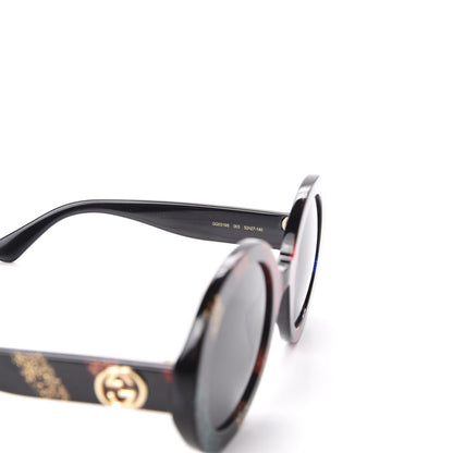 Gucci Acetate Round Glitter GG0319S Sunglasses Rainbow 6 of 8