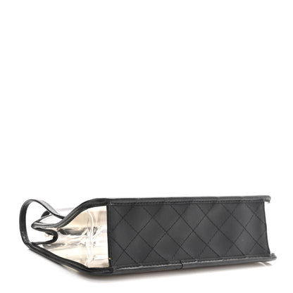 Chanel Lambskin PVC Medium Coco Sand Flap Black 4 of 10