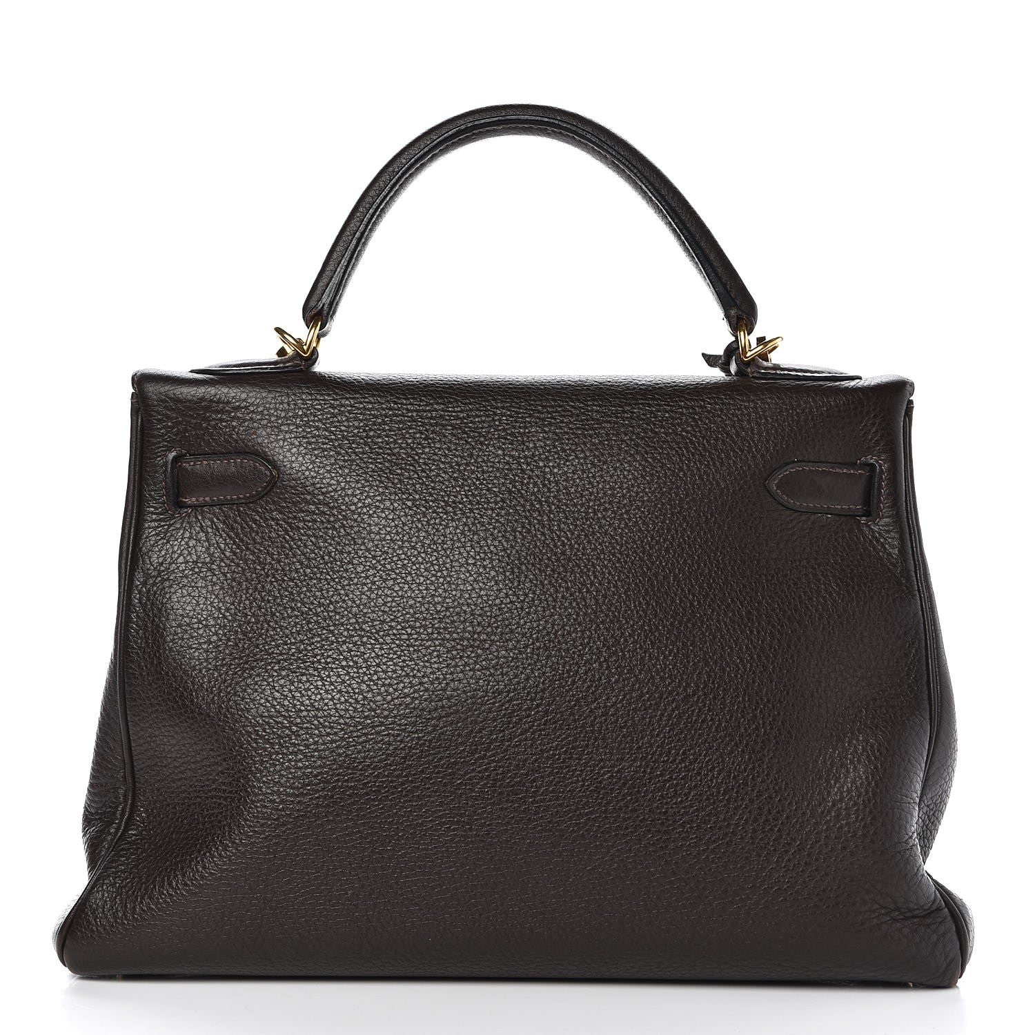 Hermes Taurillon Clemence Kelly Retourne 32 Chocolate 6 of 41