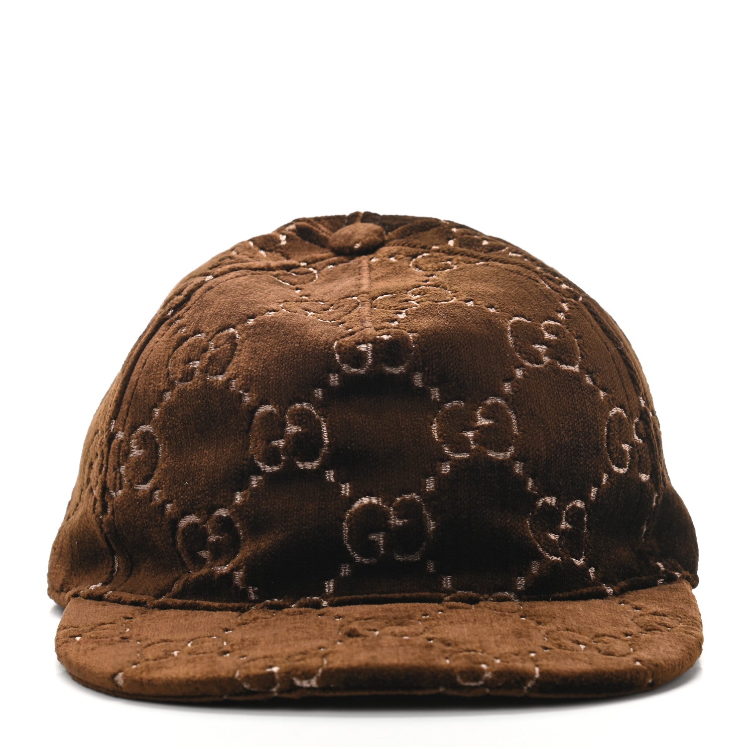 Gucci Velvet GG Monogram Baseball Hat L Brown 3 of 8