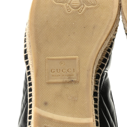 Gucci Nappa Matelasse GG Marmont Espadrilles 38 Black 8 of 11