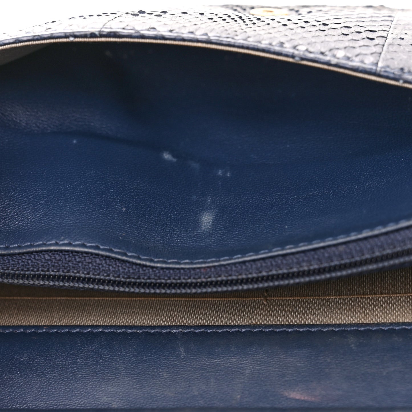 Snakeskin Wallet On Chain WOC Blue