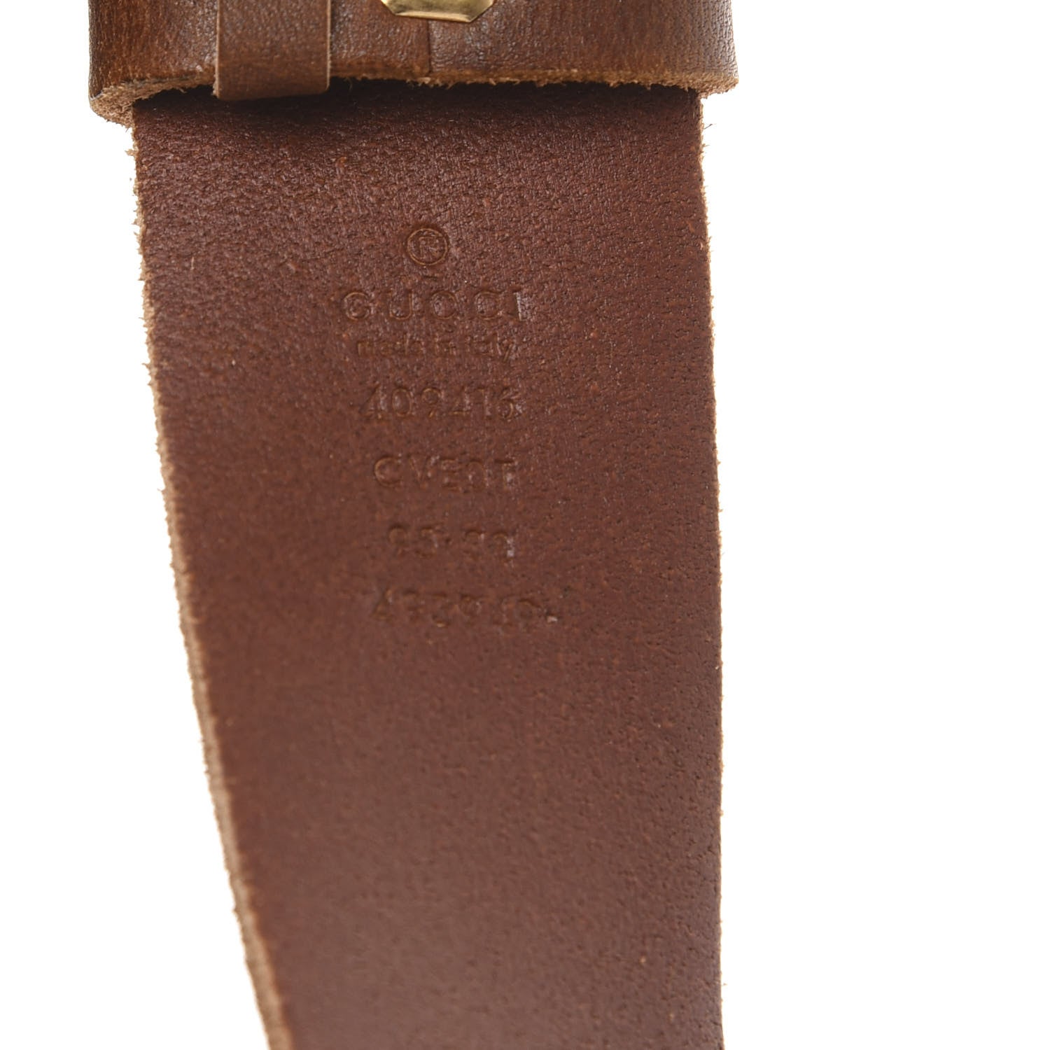 Gucci Faded Calfskin Double G 40mm Belt 95 38 Cuir 4 of 5