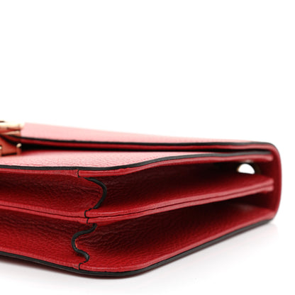 Gucci Dollar Calfskin Interlocking G Shoulder Bag Red 8 of 8