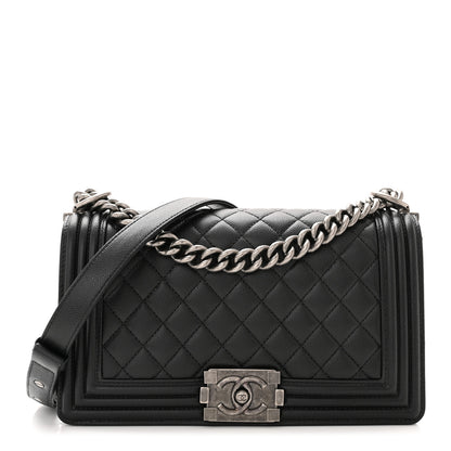 Chanel Caviar Quilted Medium Boy Flap Black 1 of 10