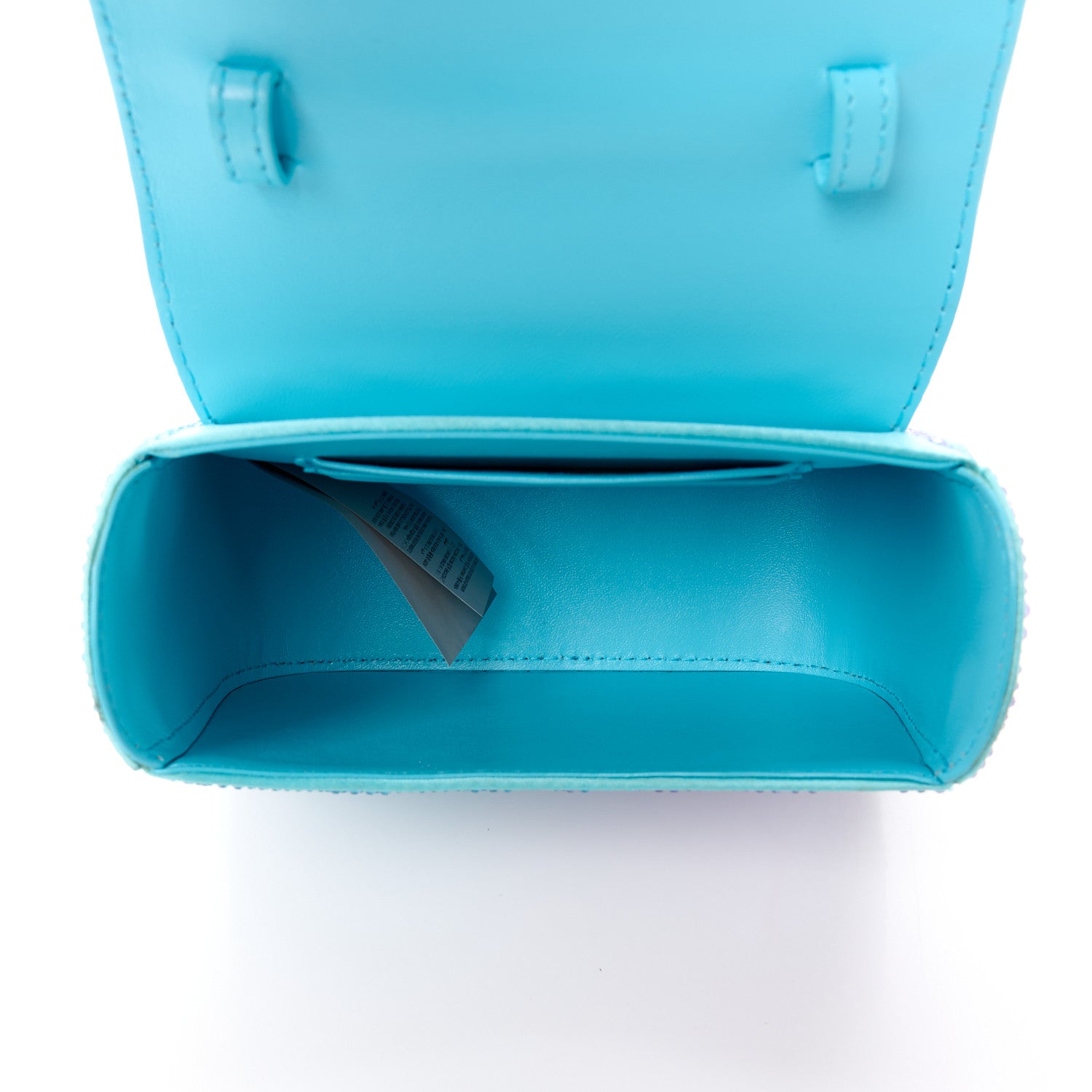 Versace Satin Crystal Studded Mini La Medusa Bag Blue 5 of 10