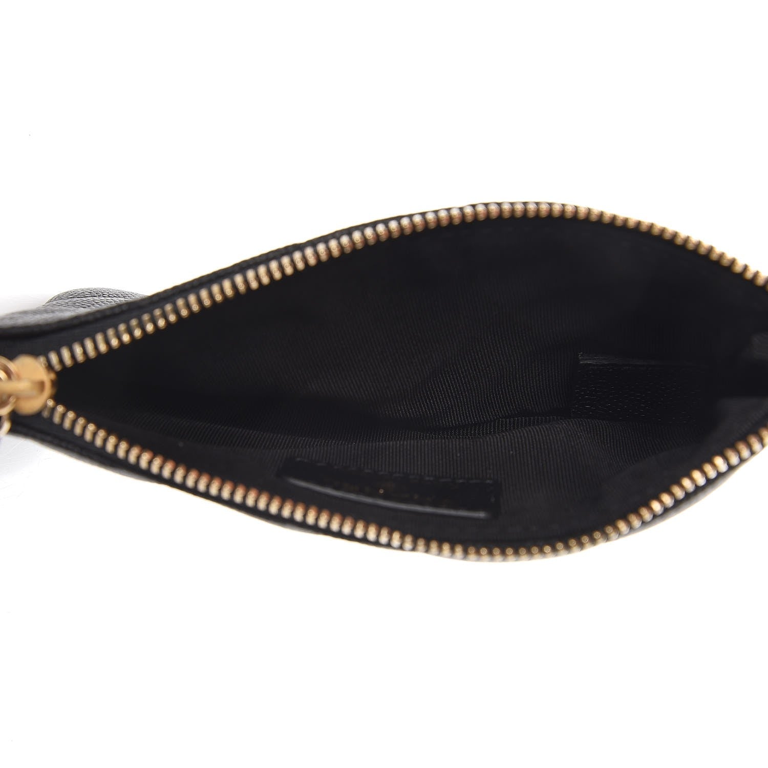 Chanel Caviar Chevron Quilted Small Ancient Greek Charms Cosmetic Case Black 5 of 8