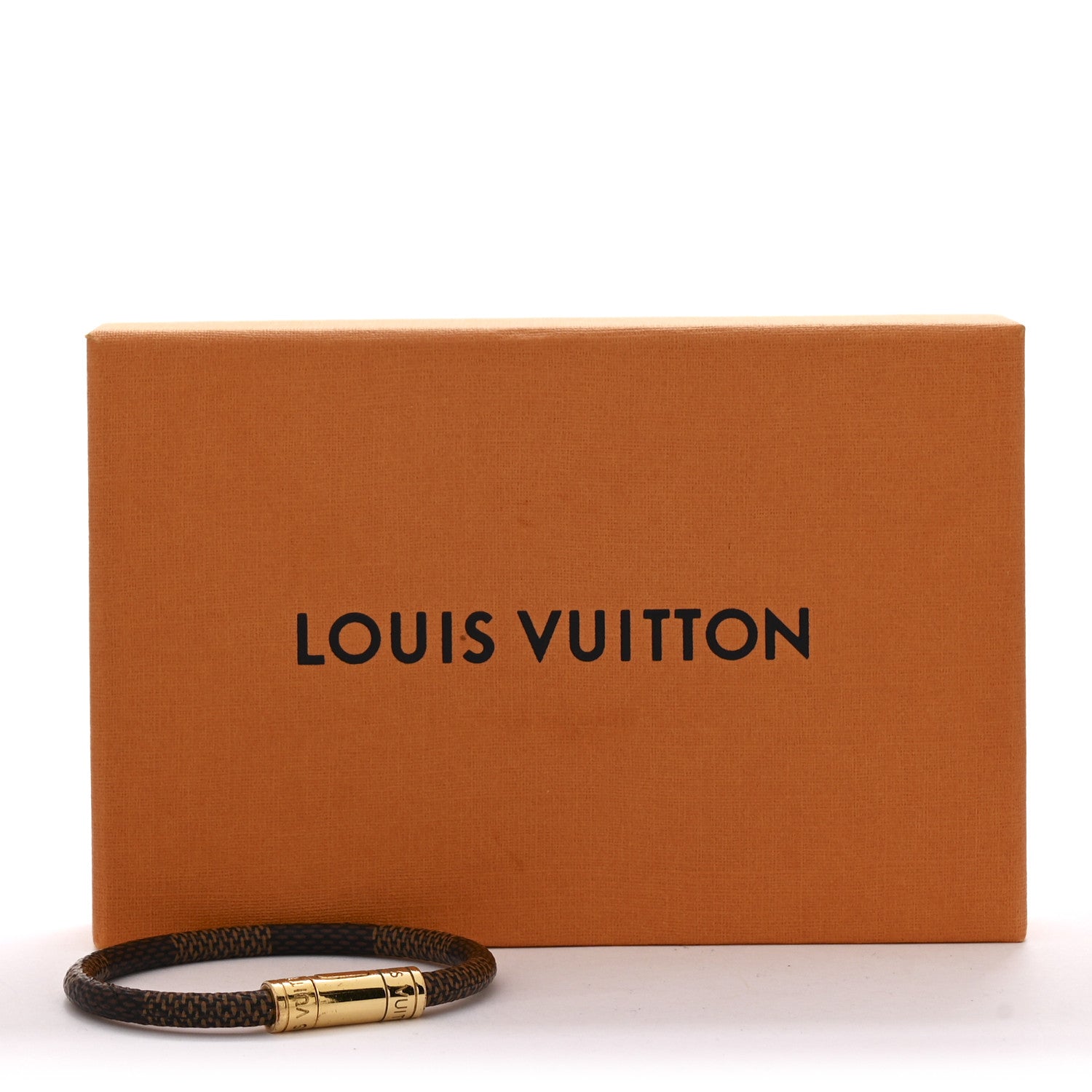 Louis Vuitton Damier Ebene Keep It Bracelet 17 5 of 5