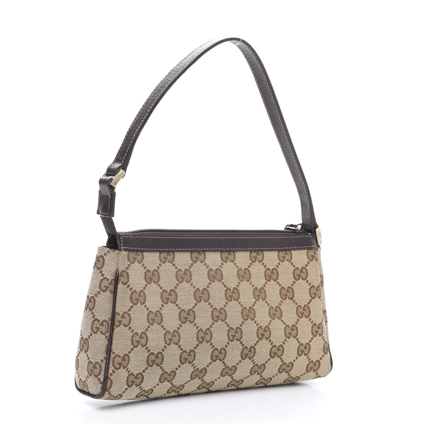 Monogram D Ring Cosmetic Case Brown