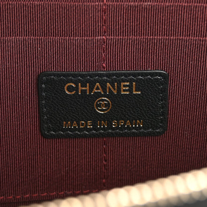 Chanel Lambskin Quilted Classic Pouch With Handle Black 6 of 11