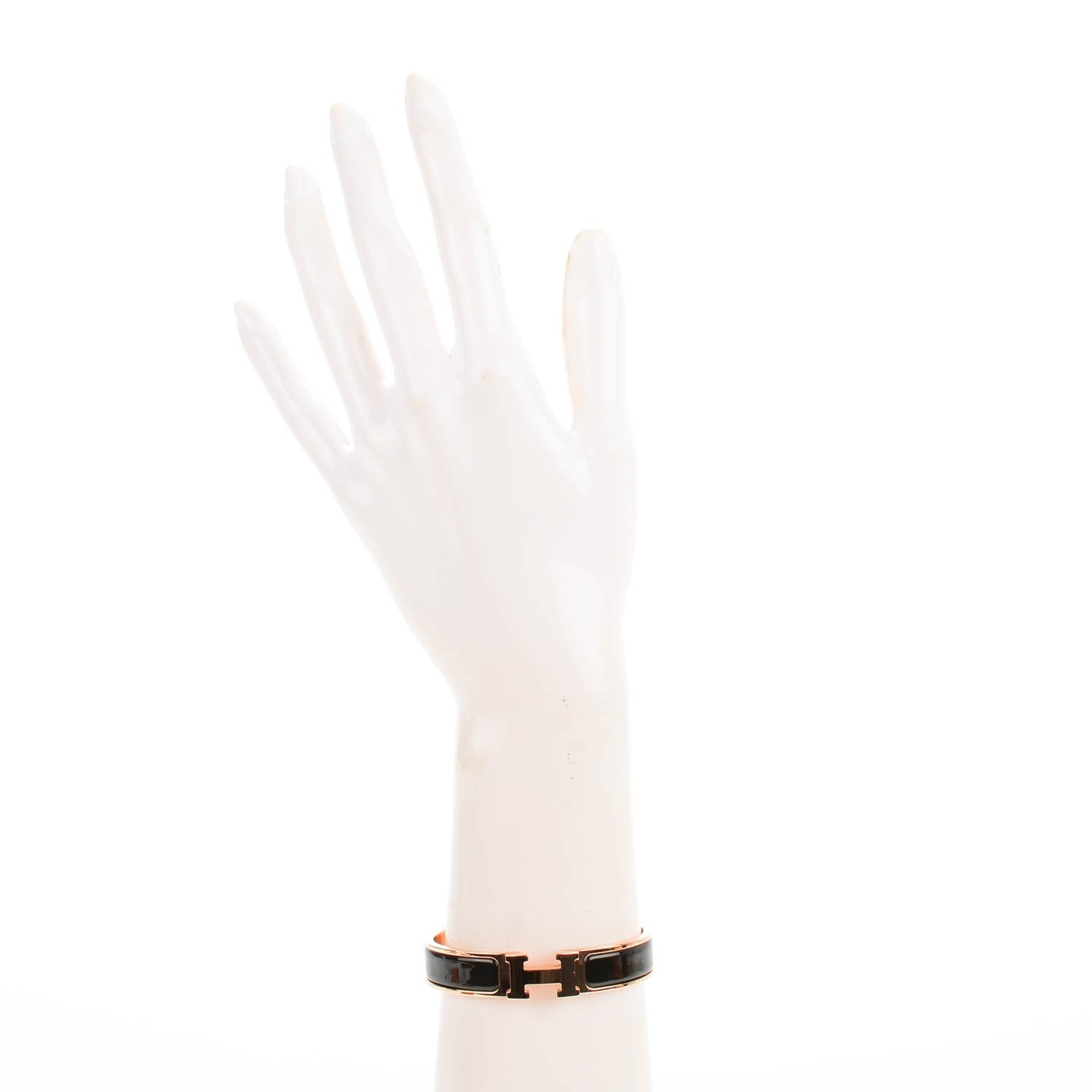 Hermes Enamel Narrow Clic Clac H Bracelet PM Black 2 of 5