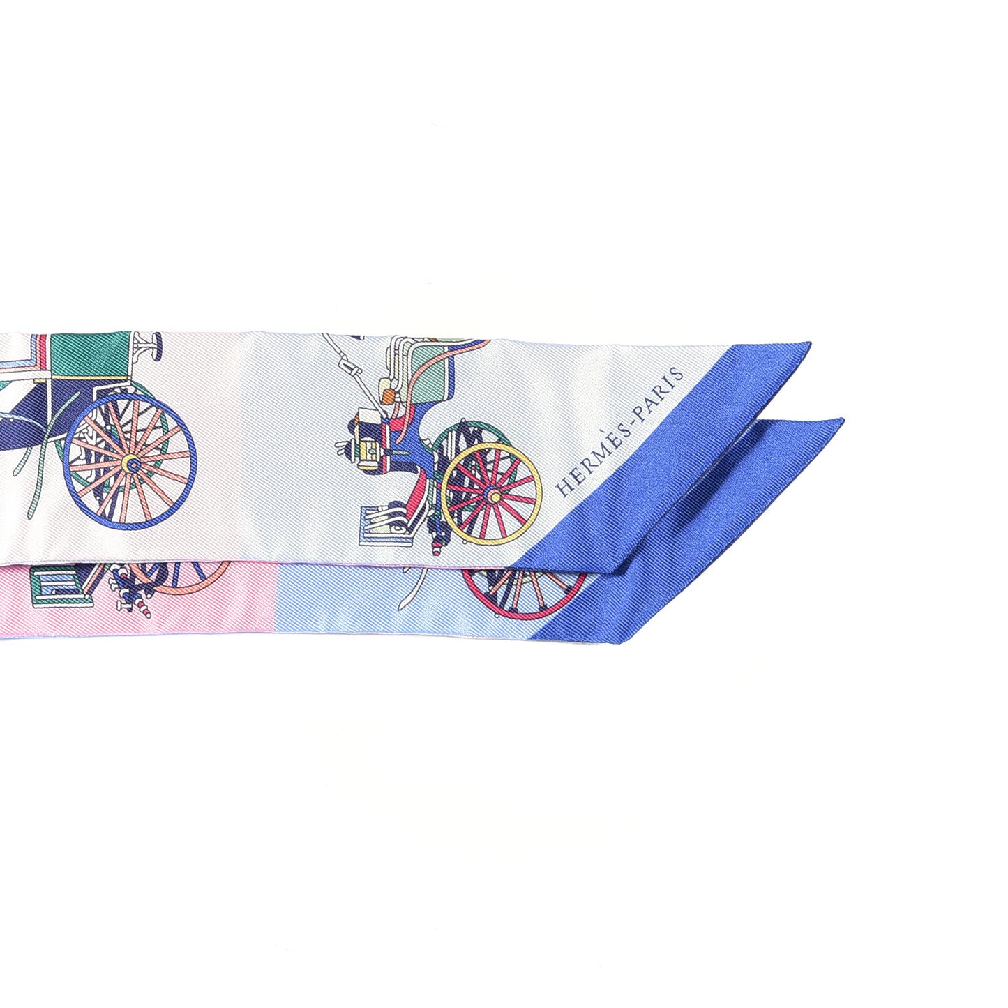 Silk Les Voitures Exquises Twilly Bleu Rose Vert