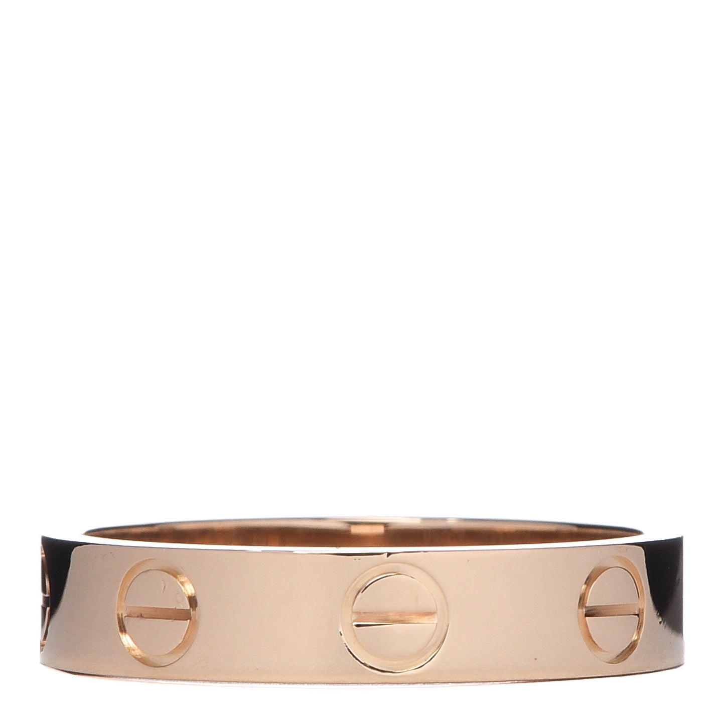 18K Yellow Gold 3.5mm LOVE Wedding Band Ring 48 4.5
