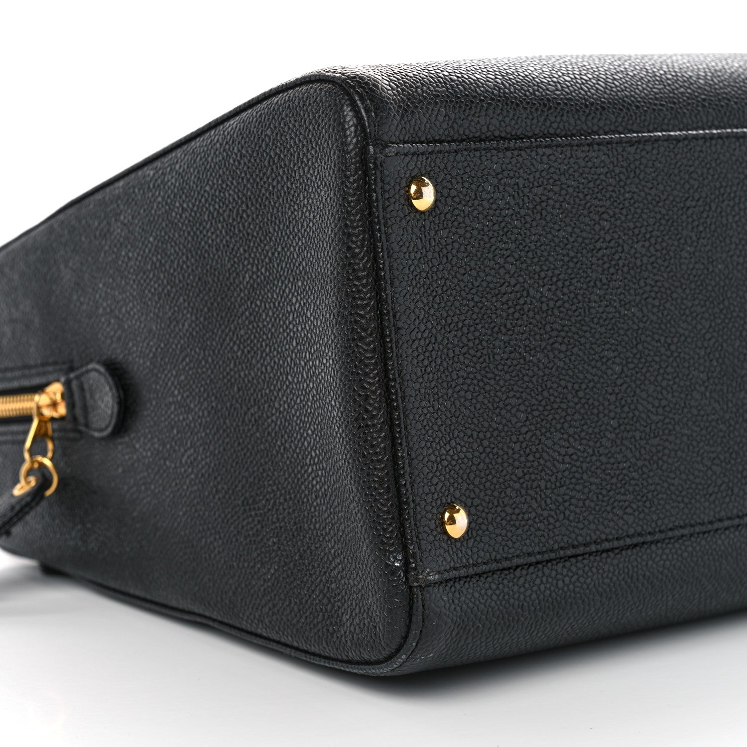 Chanel Caviar Large CC Shoulder Bag Black 9 of 10
