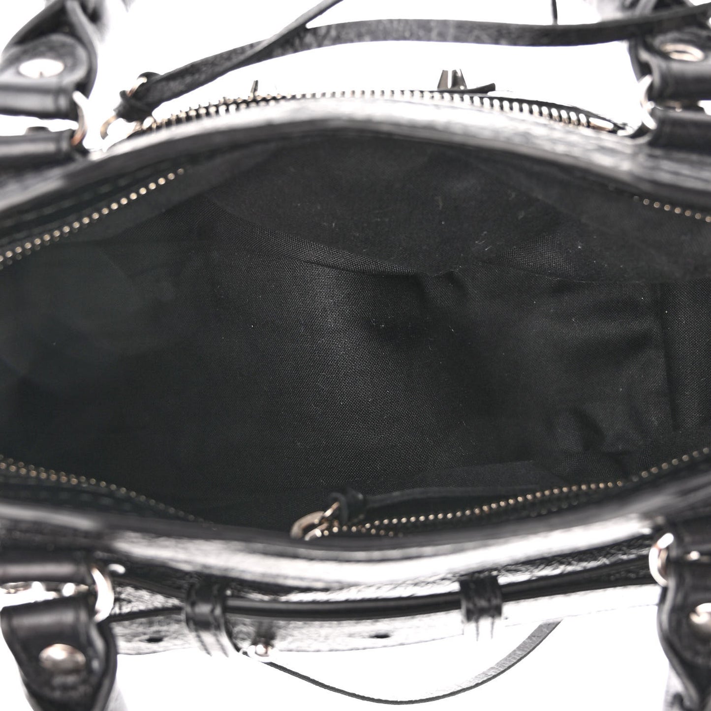 Agneau Classic Silver Hardware Mini City Black