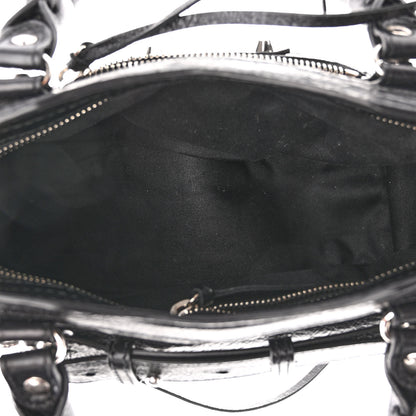 Balenciaga Agneau Classic Silver Hardware Mini City Black 5 of 9