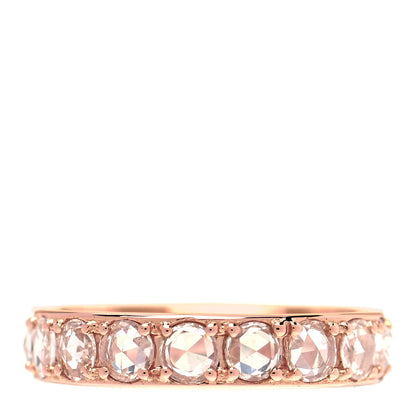 Tiffany 18K Rose Gold Diamond Metro Rose Cut Eternity Band Ring 47 4 1 of 5