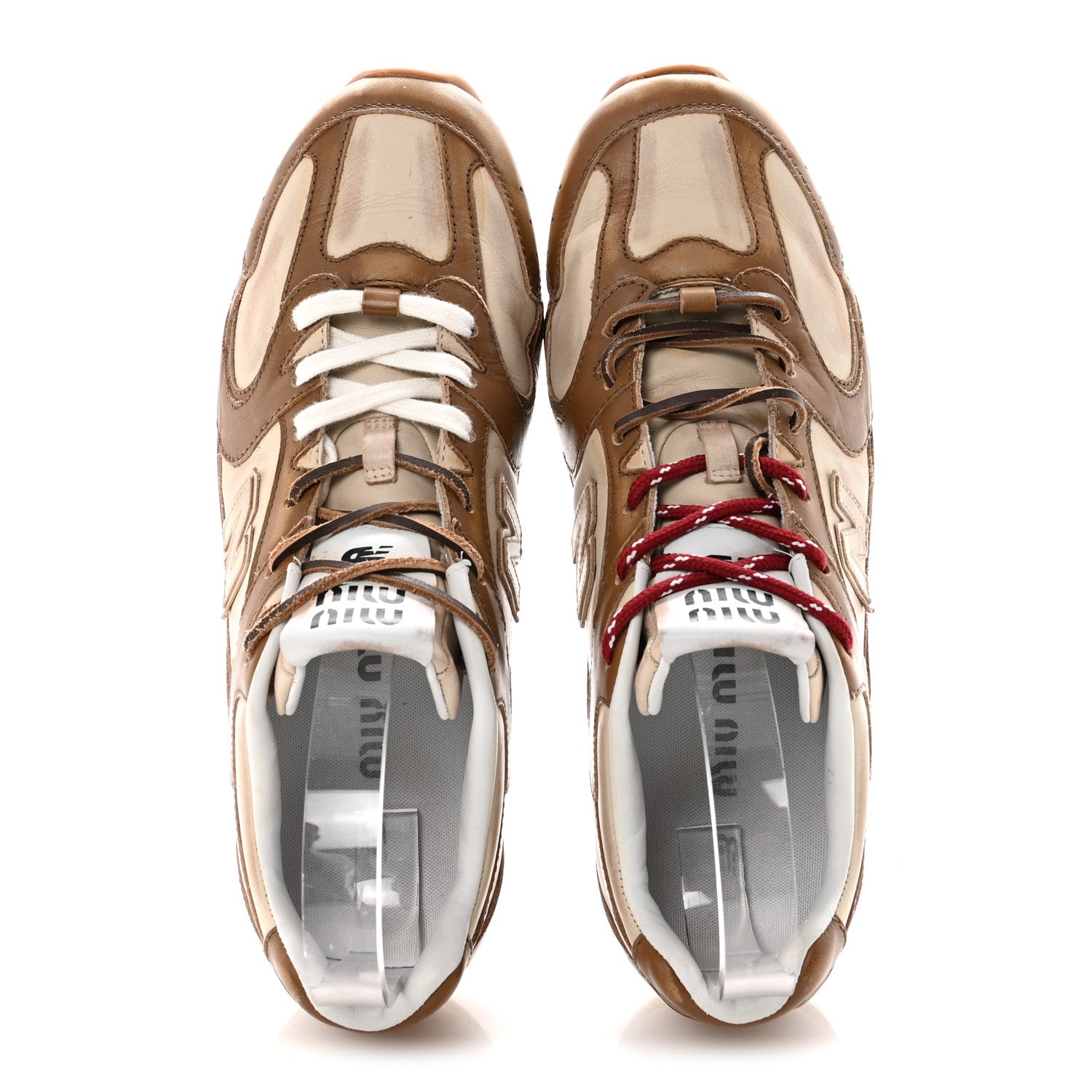 Miu Miu X NEW BALANCE Bleached Calfskin 530 SL Sneakers 41