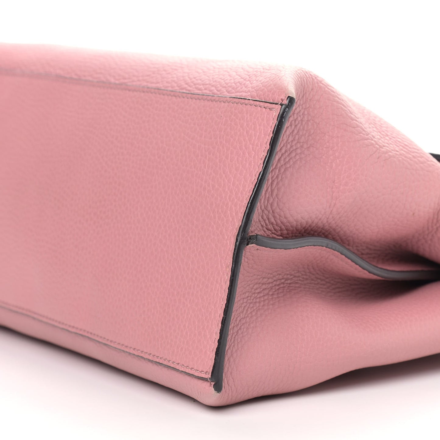 Cellarius Calfskin Medium Bamboo Daily Top Handle Bag Carmine Rose