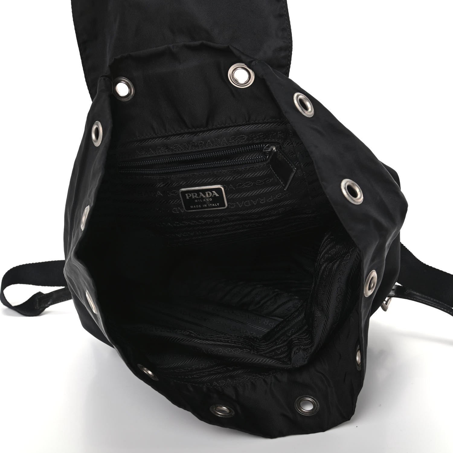 Prada Nylon Vela Small Backpack Black 5 of 8