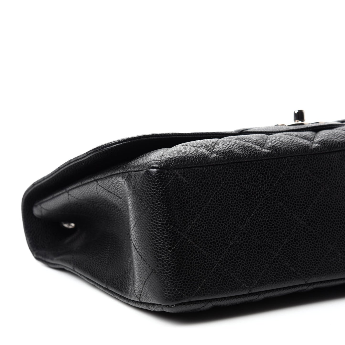 Caviar Quilted Jumbo Single Flap Black
