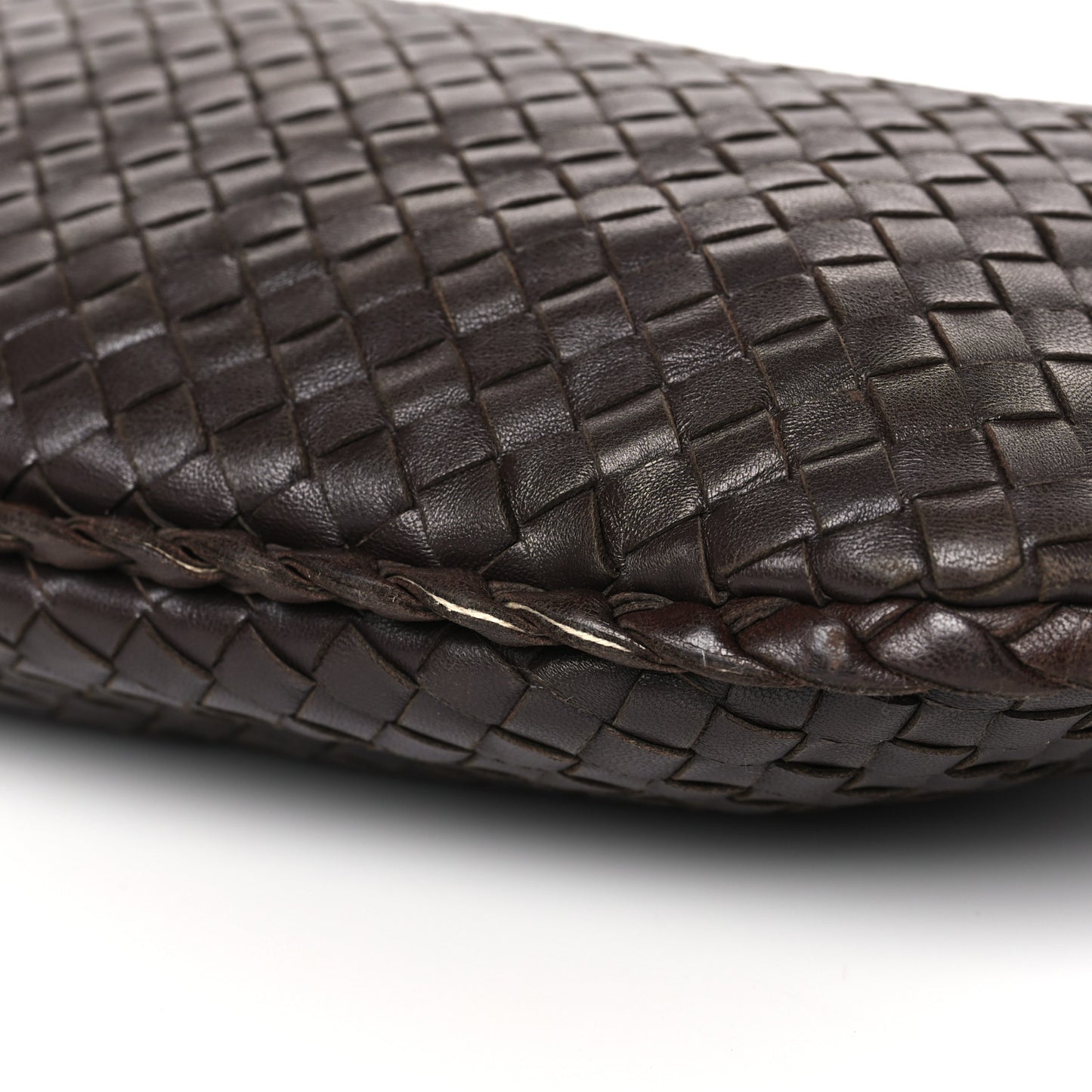 Nappa Intrecciato Medium Veneta Hobo Ebano