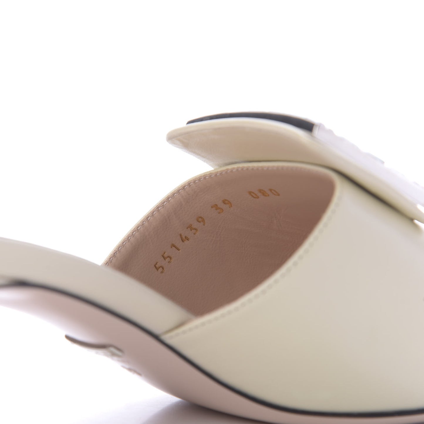 Malaga Kid Crystal Square G Madelyn Mules 39 Vintage White