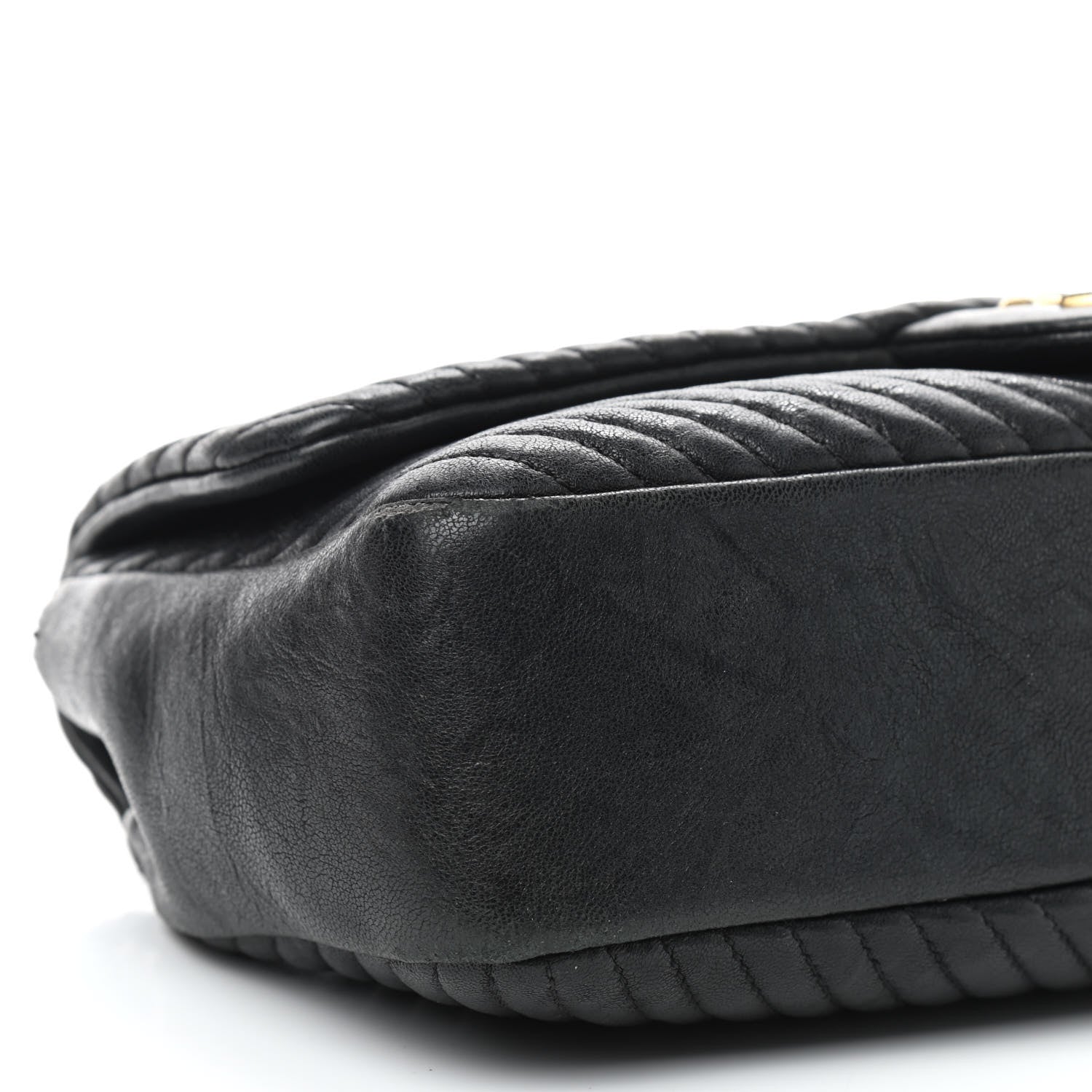 Chanel Calfskin Surpique Chevron Small Flap Black 6 of 10