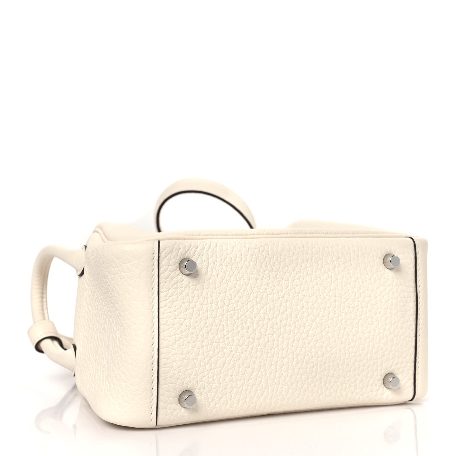 Hermes Taurillon Clemence Mini Lindy 20 Craie 4 of 10