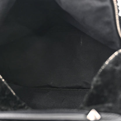 Fendi Shearling Monster Backpack Multicolor Black 5 of 10