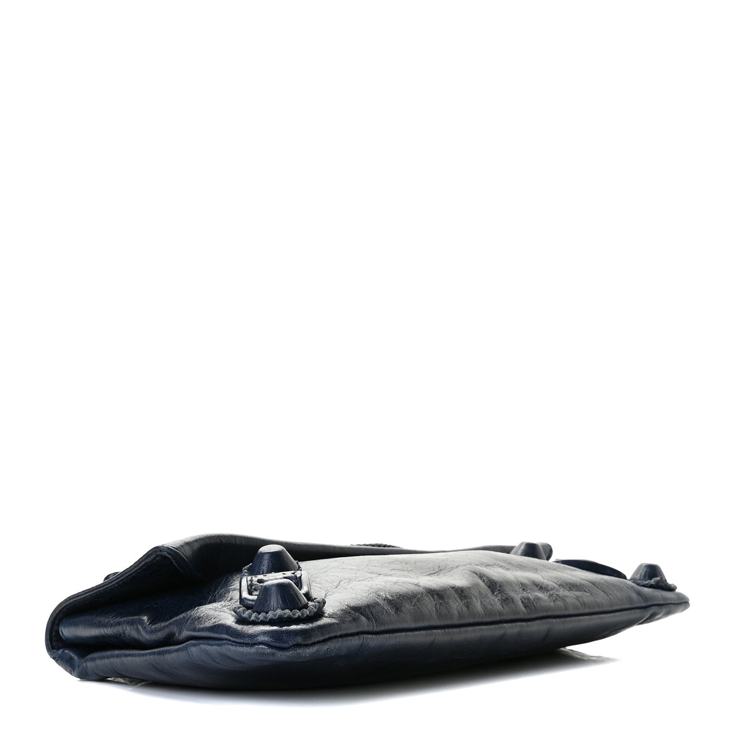 Agneau Giant Brogues Hardware Envelope Clutch Marine