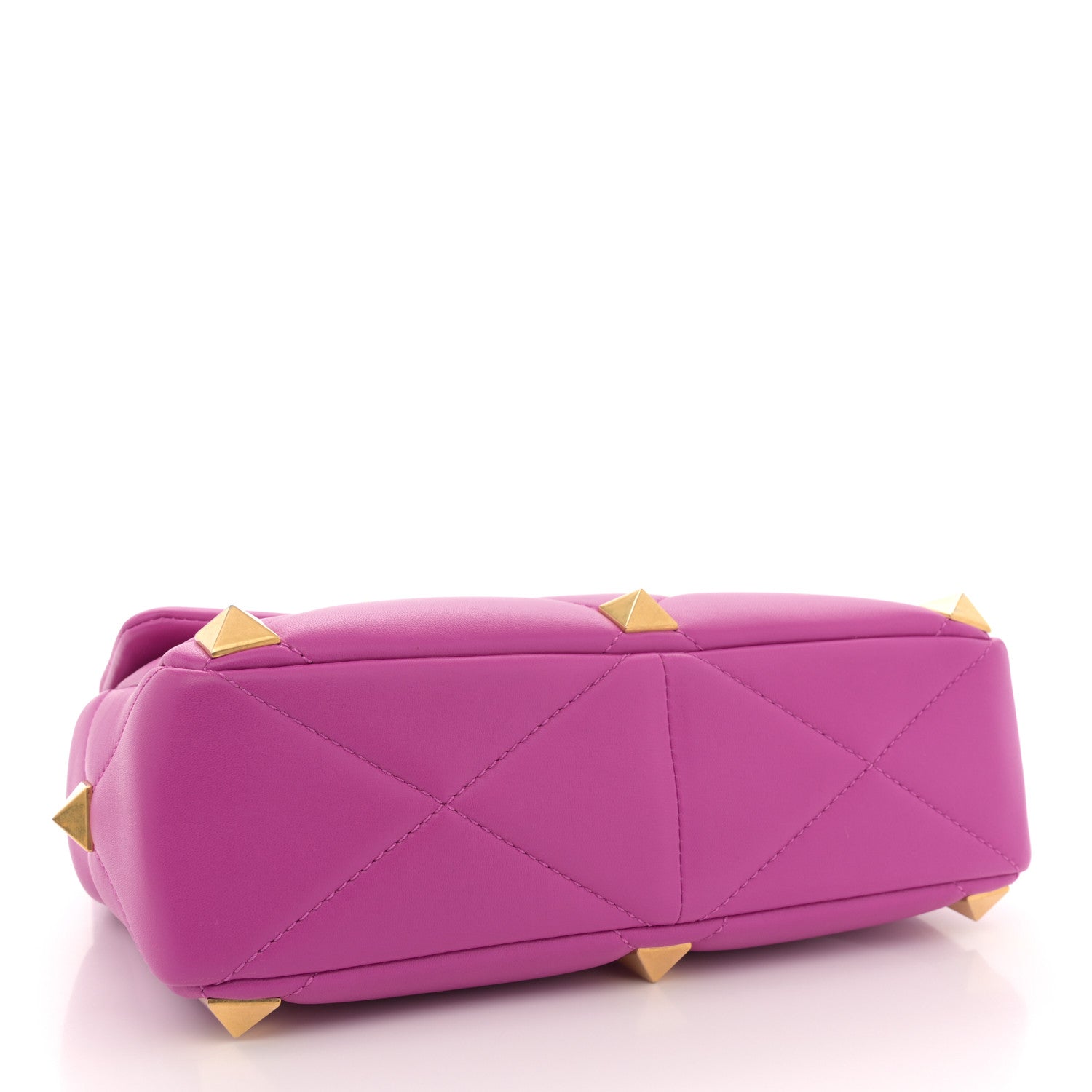 Valentino Garavani Nappa Large Roman Stud Shoulder Bag Radiant Orchid 4 of 9