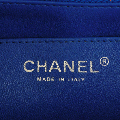 Chanel Lambskin Quilted Jumbo Single Flap Blue 7 of 10