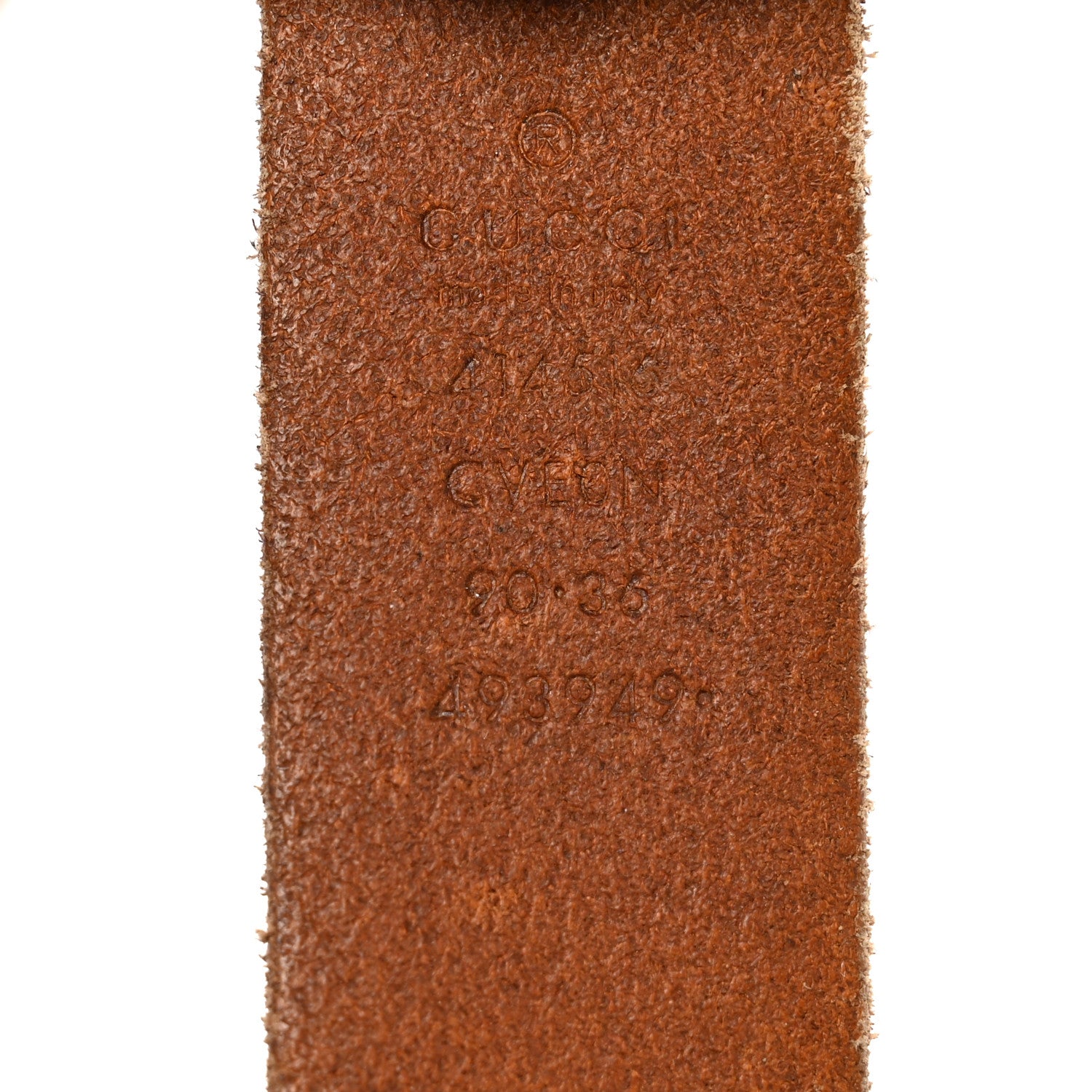 Gucci Cuoio Toscano Nickel Double Double G 30mm Belt 90 36 Cuir 3 of 6